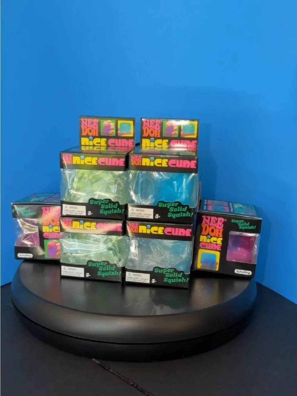 NeeDoh Nice Cube Super Solid Squish - Pink